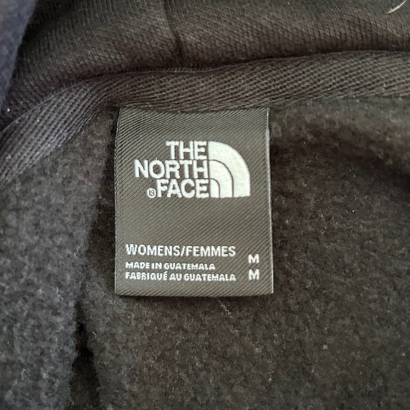 The North Face Womens Black Cropped Hoodie Sweatshirt Logo Size Medium - Picture 6 of 8